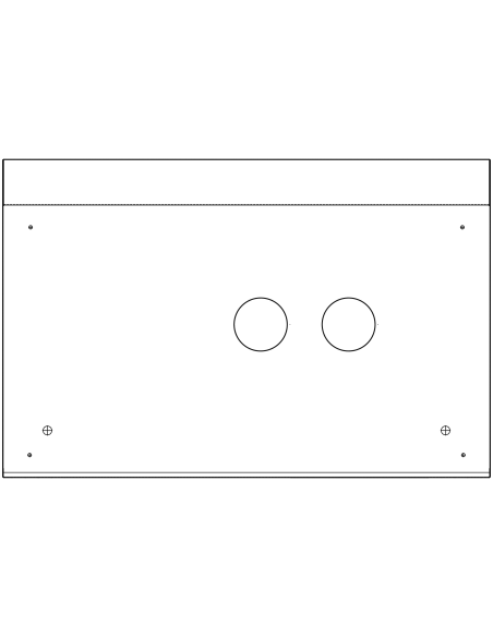 Kit for flush-mounted cladding