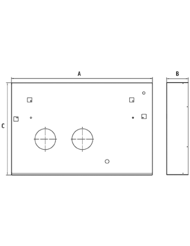 Kit for flush-mounted cladding