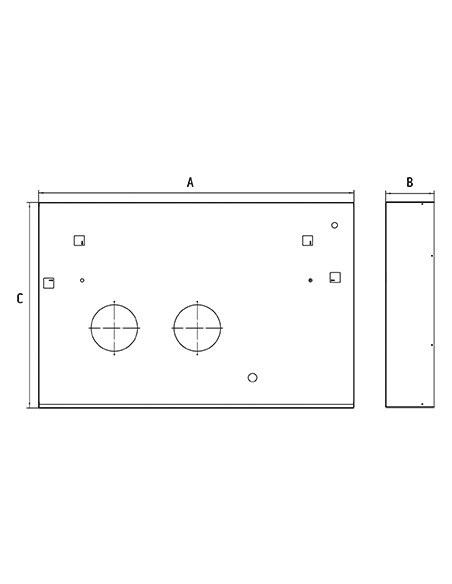 Kit for flush-mounted cladding